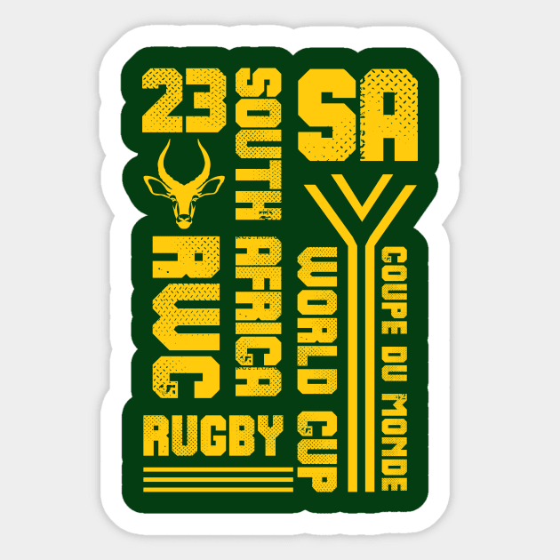 South Africa Rugby Union Springboks Memorabilia Sticker by CGD